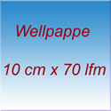 Wellpappe 10 cm x 70 lfm